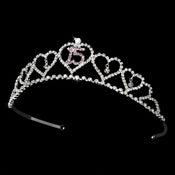Sweet 15 Quincea Era Tiara Covered In Clear Lavender Rhinestones 460 28 1