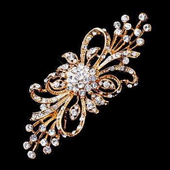 Signature Floral Brooch – Champagne Edition #0667