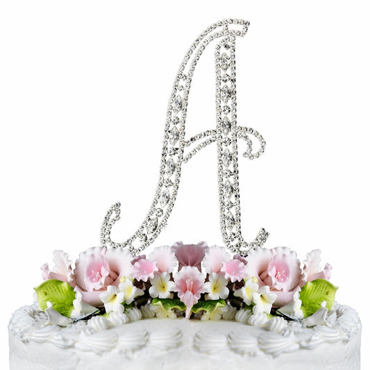 Opulent Cake Topper Accent – Silver Edition #0343