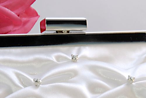 Luxe Crystal Evening Bag – White Edition #0292