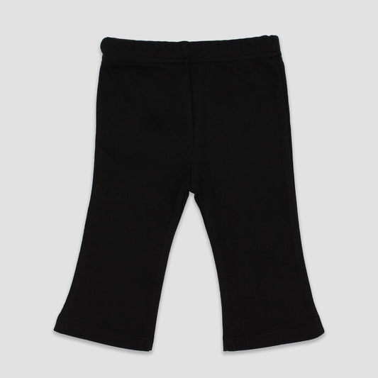 Toddler Girls Flare Pants - Black - Polyester-Cotton Blend Black 5T