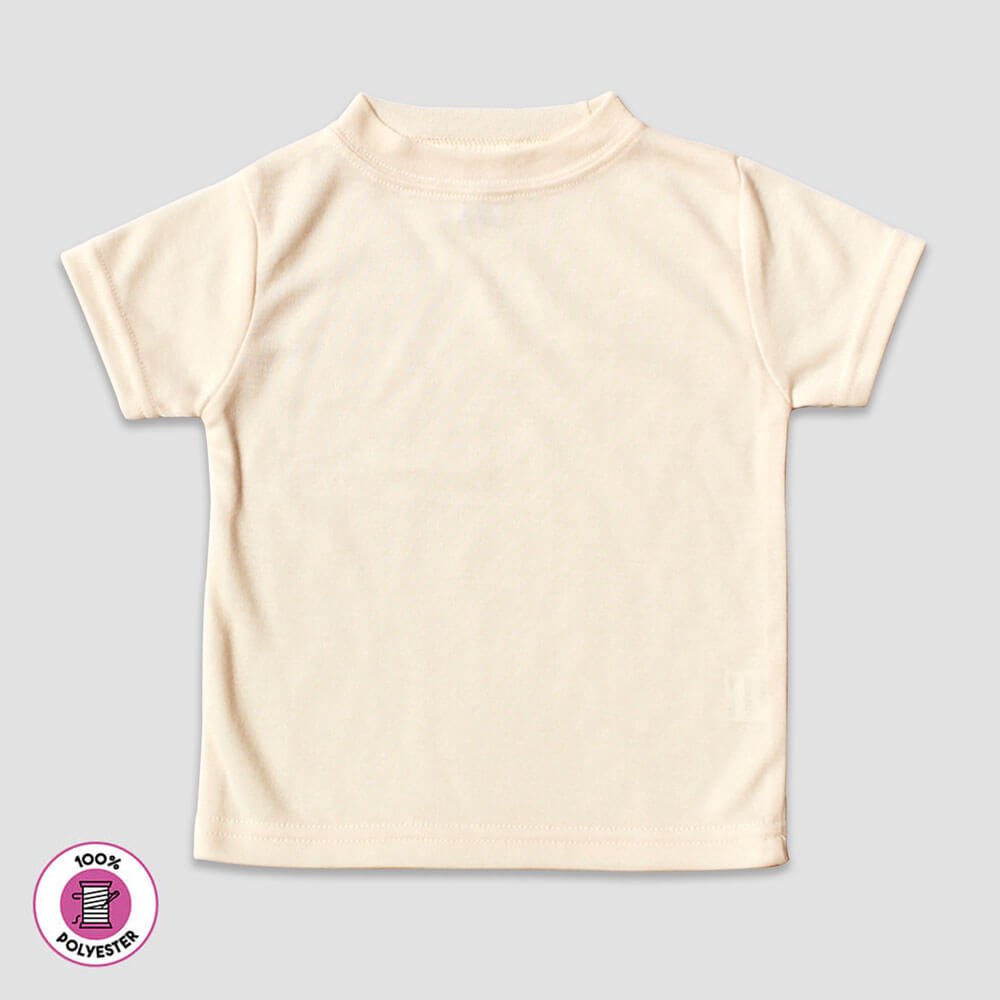 Baby Short Sleeve T-Shirts - 100% Polyester White additional image 1
