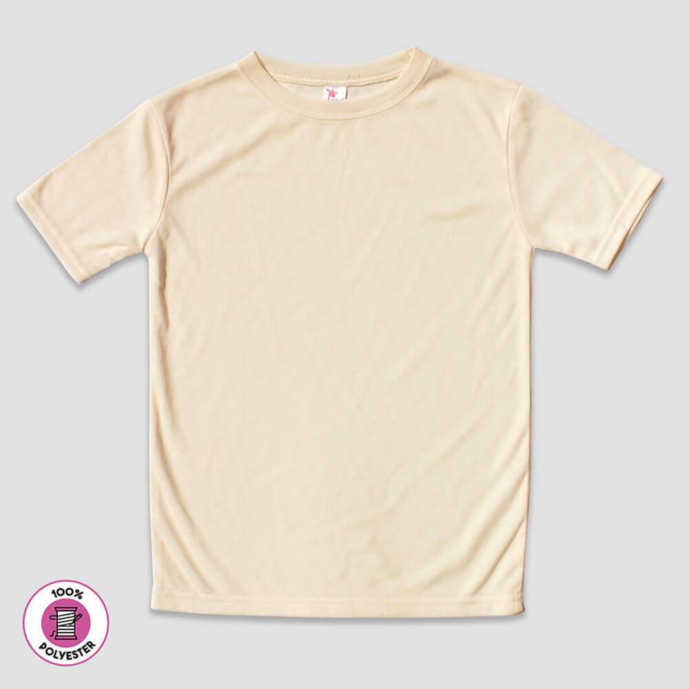 Toddler Short Sleeve T-Shirts – 100% Polyester White additional image 2